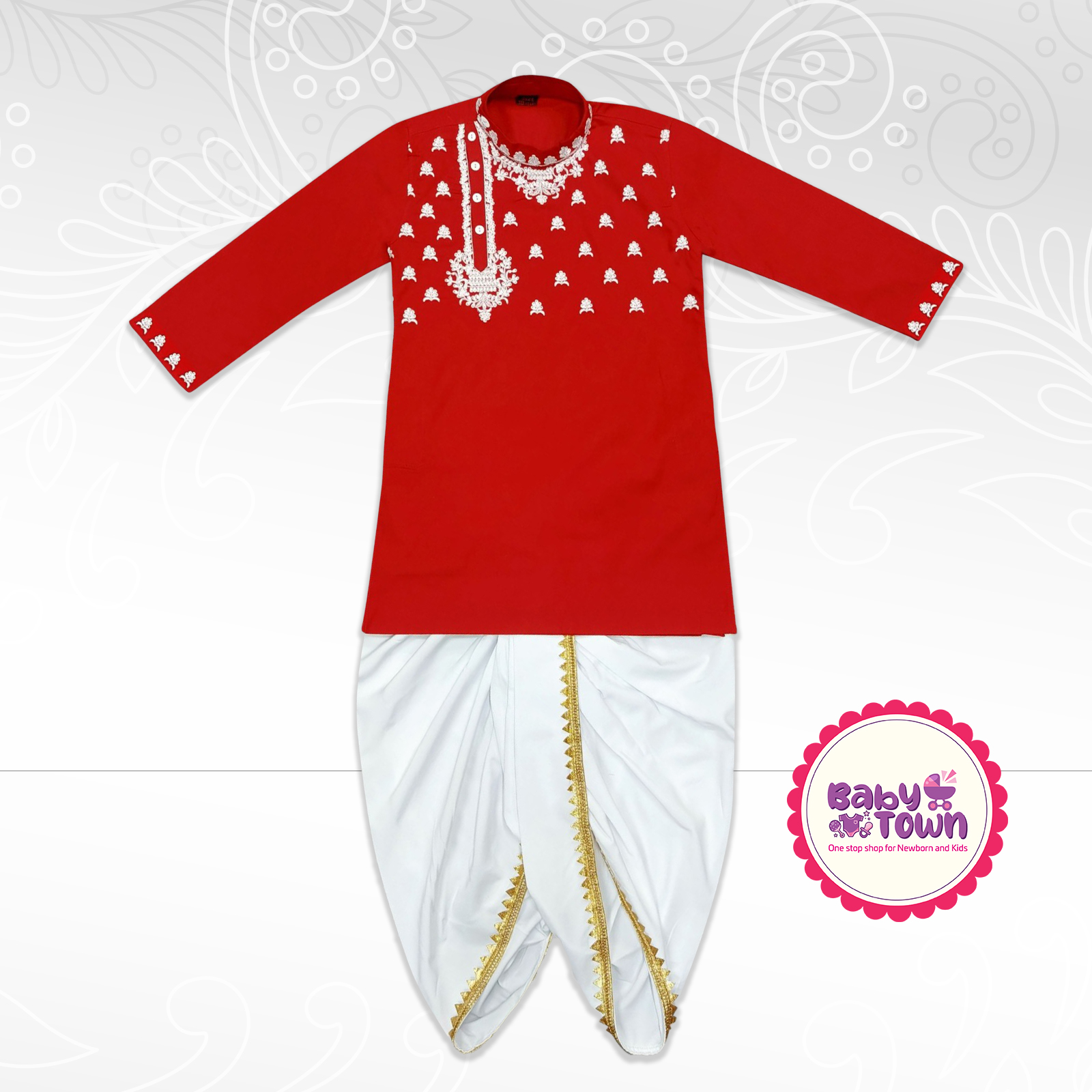 Puja Special Kids Dhoti Panjabi – Traditional Festive Wear for Boys