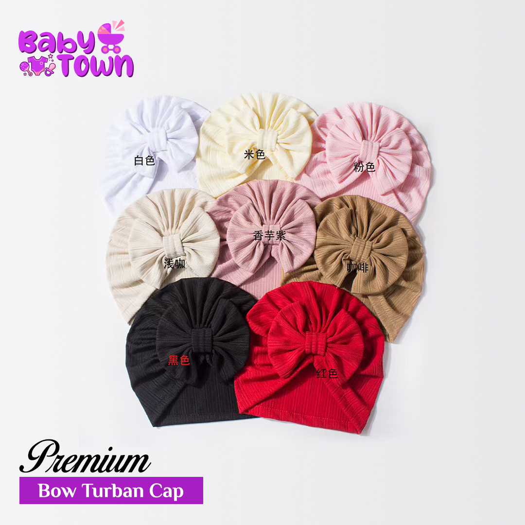 Bow Baby Turban Cap