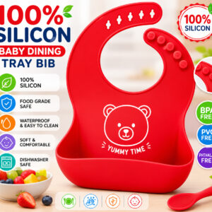 100% Silicone Baby Dining Tray Bib (China)