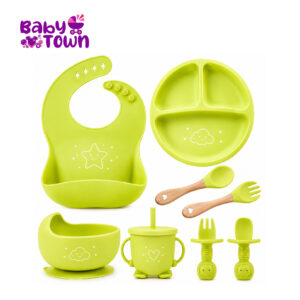Premium Silicone Feeding Set for Baby – BPA Free Self-Feeding Essentials